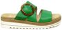 Remonte Groene Leren Comfort Slipper Green Dames - Thumbnail 3