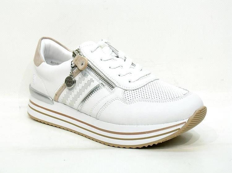 Remonte Plateausneakers ELLE-Collection met modieuze contrastafwerking vrijetijdsschoen halfhoge schoen veterschoen - Foto 14