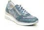 Remonte Blauwe Sneakers met Bladerenmotief voor Dames Blue Dames - Thumbnail 2