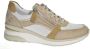 Remonte Sneaker met chique perforaties Zand Wit Beige Champagne - Thumbnail 4