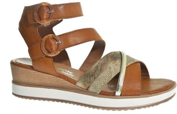 Remonte Sleehaksandaaltjes met metallic-riempjes - Foto 4