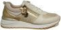 Remonte Beige Metallic Glitter Sneaker met Rits Beige Dames - Thumbnail 6