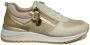 Remonte Beige Metallic Glitter Sneaker met Rits Beige Dames - Thumbnail 5