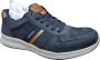 Rieker Comfortabele Blauwe Sneakers met Bruine Accenten Grijs Heren - Thumbnail 3