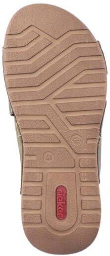 Rieker Groene herenslipper van synthetisch leer met unieke zool Green Heren - Foto 10