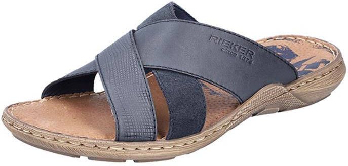 Rieker Slipper 22088-14 Blauw Zacht voetbed - Foto 4