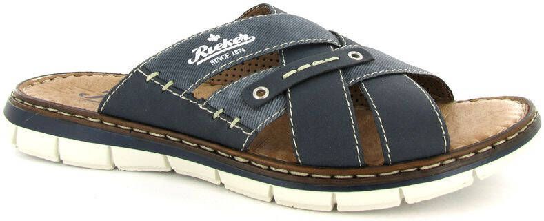 Rieker Slippers zomerschoen slippers badschoen met leren binnenzool - Foto 6