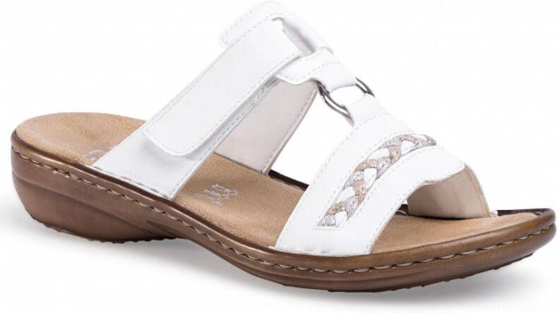 Rieker Slippers sleehak zomerschoen pantoffels in zomerse kleuren - Foto 5