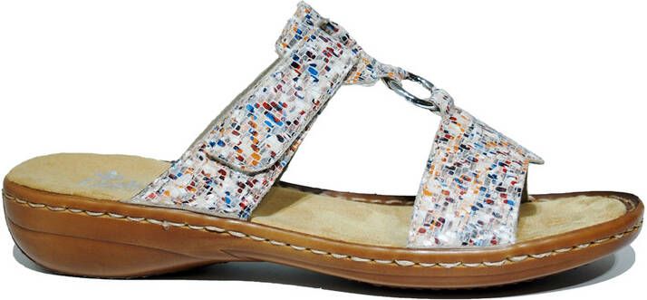 Rieker Kleurrijke Slipper met Zacht Voetbed Multicolor Dames - Foto 6