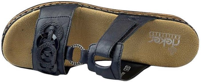 Rieker Blauwe Synthetische Sandalen met Klittenbandsluiting Blauw Dames - Foto 10