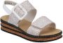 Rieker Witte Speelse Sandaal met Klittenbandsluiting White Dames - Thumbnail 3