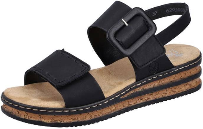 Rieker Witte Speelse Sandaal met Klittenbandsluiting White Dames - Foto 6