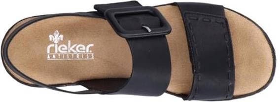 Rieker Sleehaksandaaltjes zomerschoen sandaal sleehak met modieuze decoratieve gesp - Foto 10