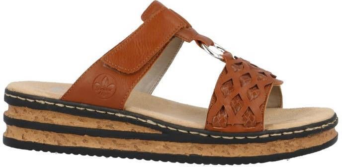 Rieker Heren Cognac Synthetische Slipper Brown Heren - Foto 8
