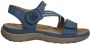 Rieker Blauwe Comfort Sandaal met Klittenbandsluiting Blue Dames - Thumbnail 13