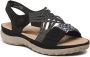Rieker Sandalen zomerschoen sandaal sleehak met gevlochten bandage - Thumbnail 4