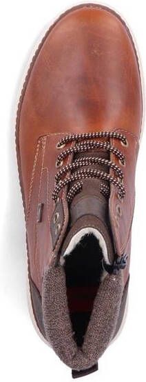 Rieker Stoere leren en synthetische veterlaarzen Brown Heren - Foto 3