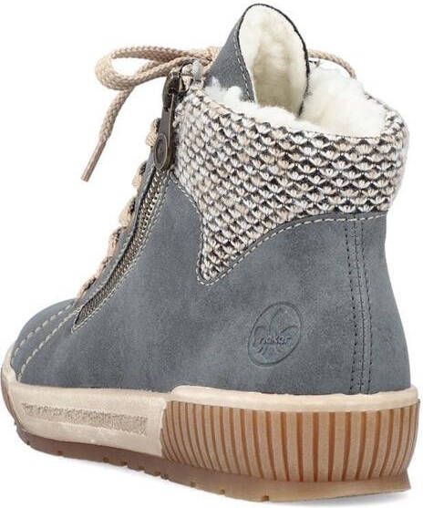 Rieker Sportieve en warme veterschoen voor dames Blue Dames - Foto 17