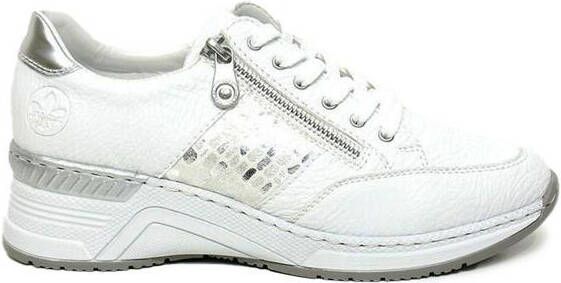 Rieker Sneakers met sleehak veterschoen lage schoen sneaker met losse inlegzool smalle vorm - Foto 10