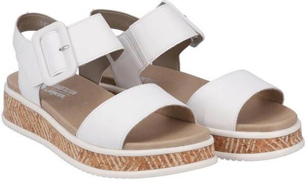 Rieker Witte leren sandaal met print White Dames - Foto 7