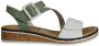 Rieker Sandalen zomerschoen sandaal sleehak met asymmetrische bandjes - Thumbnail 4