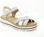 Rieker Comfortabele witte sandaal met leuke print White Dames - Thumbnail 5