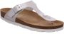 Rohde Leren Teenslippers Dames Wit Metalli - Thumbnail 6