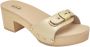 Scholl Iconic Prescura Ibiza Metal Leather Light Muilen - Thumbnail 4