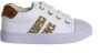 Shoesme SH21S021-A leren sneakers met glitters wit goud Meisjes Leer Panterprint 26 - Thumbnail 3