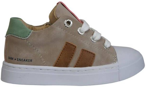 Shoesme Sh23s004 Lage sneakers Leren Sneaker Jongens Taupe - Foto 3