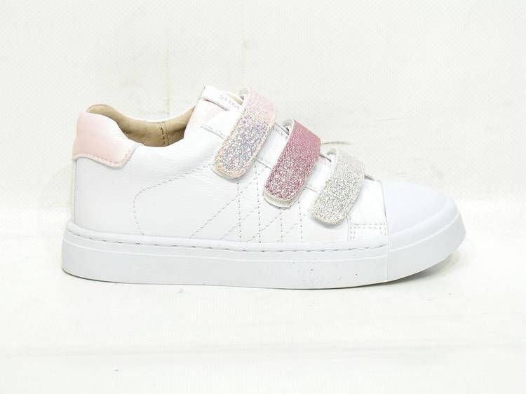 Shoesme leren sneakers wit roze Meisjes Leer Meerkleurig 32 - Foto 8