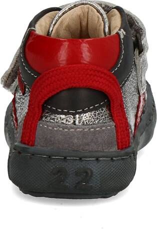 Shoesme WN010288 zilver rood Klittenbandschoenen - Foto 1