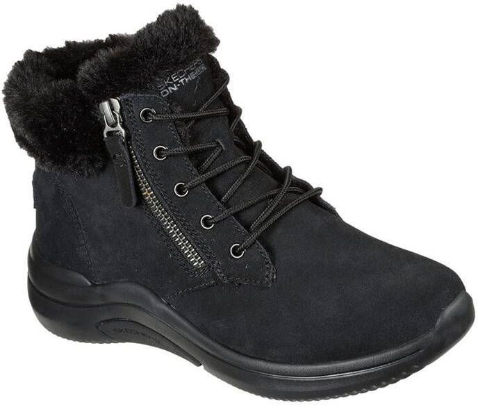Skechers Winter Chic Grijze Enkellaarzen Zwart Dames - Foto 3