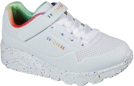 Skechers Uno Lite Rainbow Specks Sneakers Meisjes Wit - Foto 3