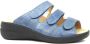 Solidus Dames Slippers Solid -80369 Spezial Blauw ½ - Thumbnail 2
