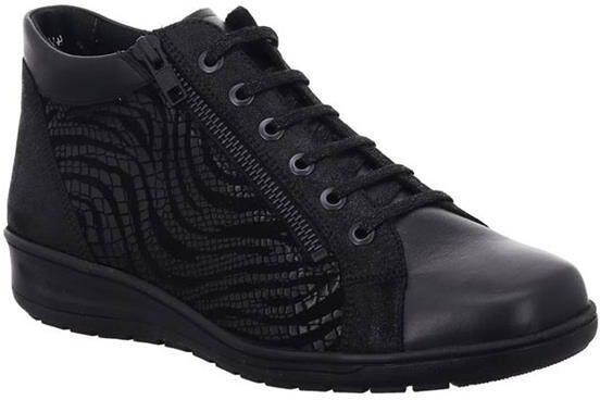 Solidus Dames Veterschoenen Solid -00999 Kate Zwart ½ - Foto 14