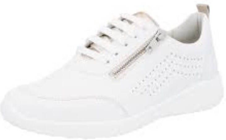 Solidus Solid 10234 Witte dames sneaker met rits en uitneembaar voetbed wijdte H - Foto 3