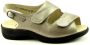 Solidus Solid 40448 Taupe kleurige extra brede dames sandalen - Thumbnail 2