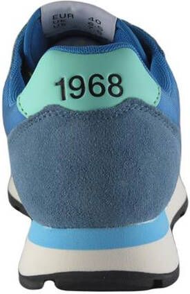 Sun68 Blauwe Solid Nylon Sneaker met Extra Veters Multicolor Heren - Foto 7