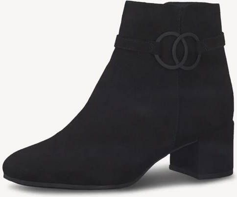 Tamaris Zwarte leren Chelsea laars met 6 cm hak Black Dames - Foto 12