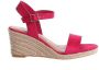 Tamaris Sandalen roze Textiel Dames - Thumbnail 3