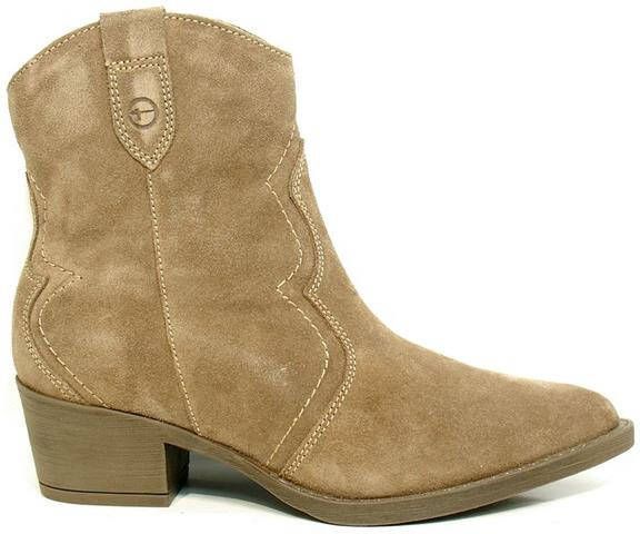 Tamaris Cowboy laars blokhak festival westernlaarzen met modieuze contraststiksels - Foto 6