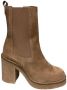 Tango Frida soft camel suede chelsea boot damesschoenen laarzen dames Camel schoenen camel laarzen Blokhak laarzen - Thumbnail 3