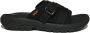 Teva Zwarte Slide Sandaal met Verstelbare Banden Black Heren - Thumbnail 2