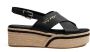 Tommy Hilfiger Elevated Leather Flat Sandals Black Dames - Thumbnail 2