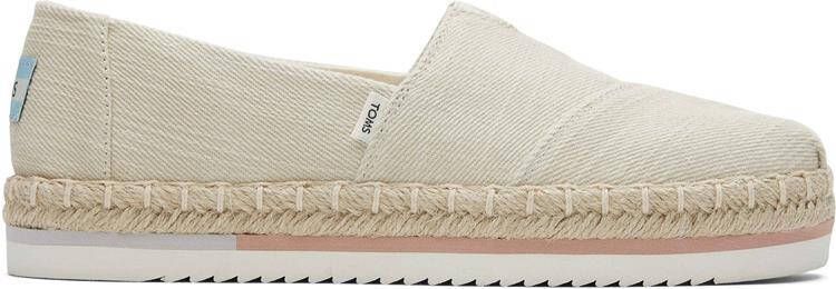 TOMS Espadrilles Dames Alpargata Platform Rope Canvas Beige - Foto 8