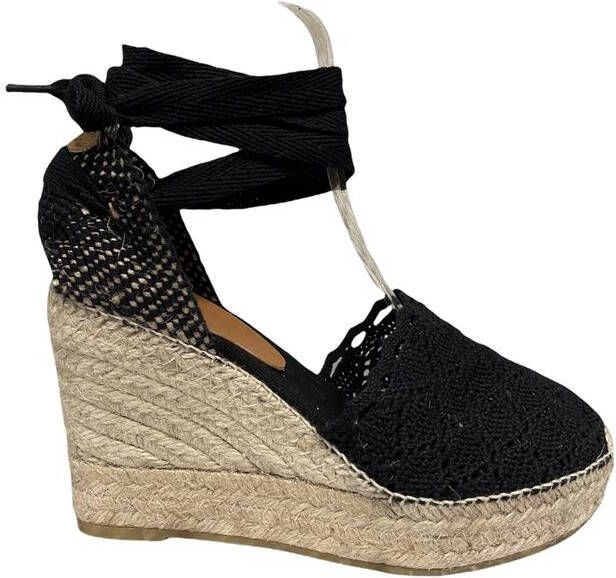Schoenen Sandalen met hoge hakken Sleehaksandalen Toni Pons Sleehaksandalen zwart casual uitstraling