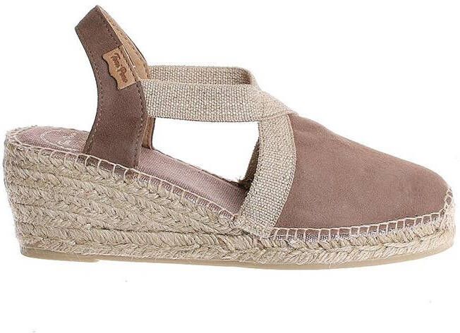 Toni Pons Tona Espadrilles Sleehak Suède Taupe Dames – - Foto 2