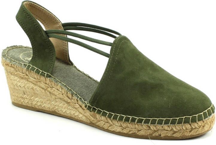 Toni Pons Tremp Dames Espadrilles op sleehak Khaki - Foto 7