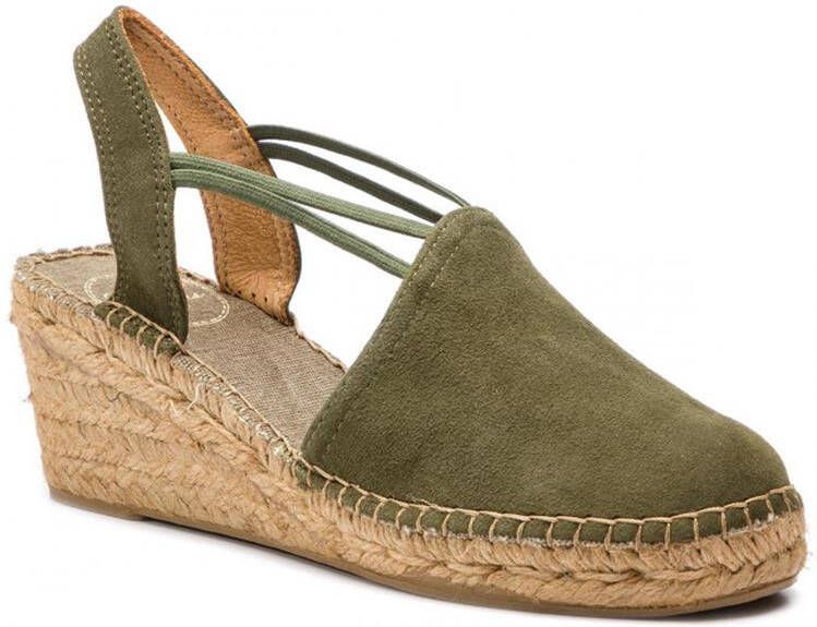 Toni Pons Tremp Dames Espadrilles op sleehak Khaki - Foto 6